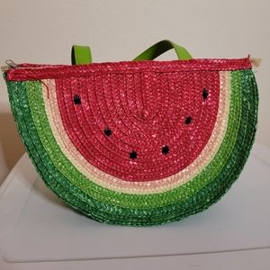 Straw Watermelon Purse